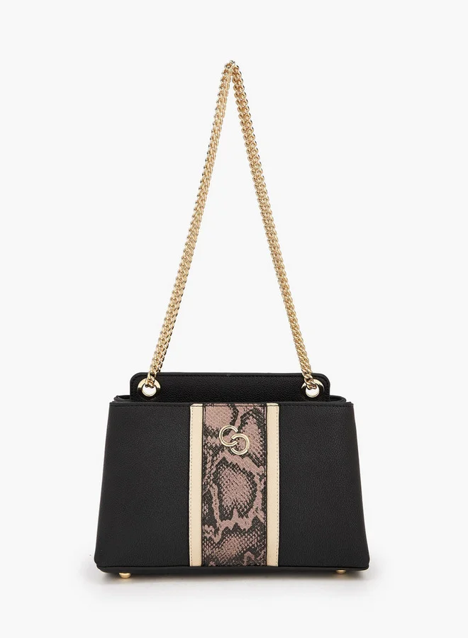سيليست Printed Crossbody Bag With Chain Strap